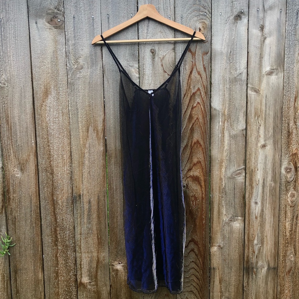 Sheer sparkly knee length dress